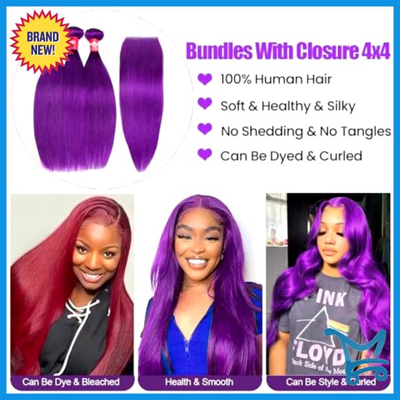 18 Inch Straight Human Hair Extensions with Lace Closure 3 Bundles main image 6